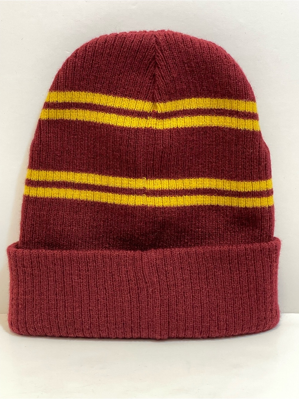 Harry Potter Gryffindor Kids Maroon and Gold Knit Beanie OS - Picture 4 of 6